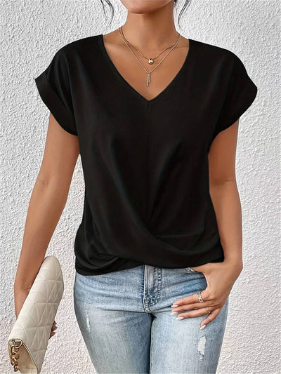 Fiona - Elegant top with short sleeves