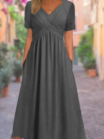 Jamaica - Elegant midi dress with belly coverage