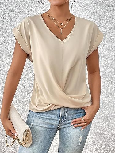 Fiona - Elegant top with short sleeves