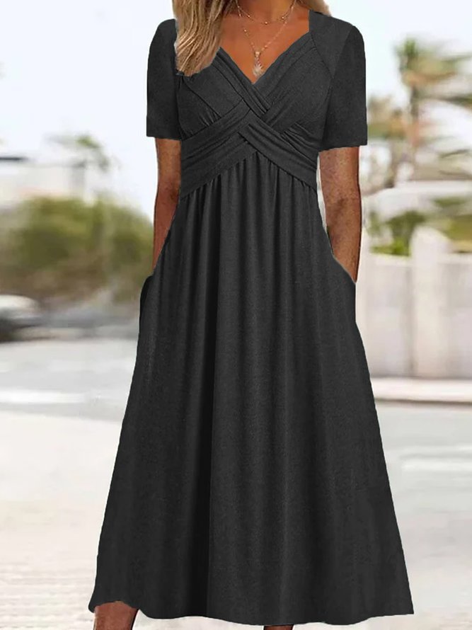 Jamaica - Elegant midi dress with belly coverage