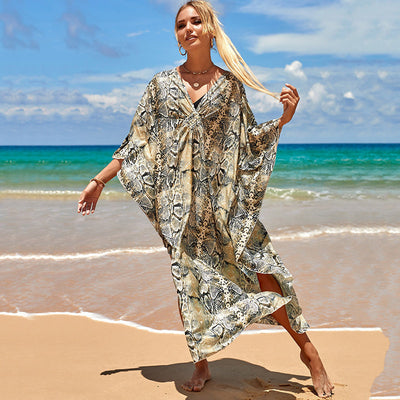 Aqualora™ Sun-Kissed Maxi Cover-Up